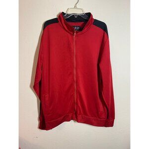 Huge Fashion Exchange Full Zip Jacket Track Suit Athletic Casual Red Men Sz 2XL